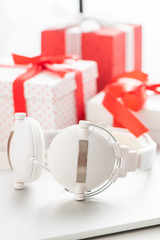 Tablet and headphone best Christmas gifts. Christmas shopping ideas