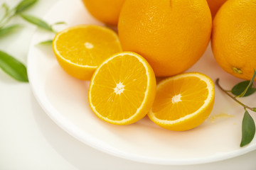 Healthy fruits, many orange fruits background