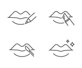 Obraz premium Lips makeup vector