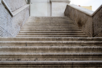 Fototapeta premium Antique stone steps along basilica