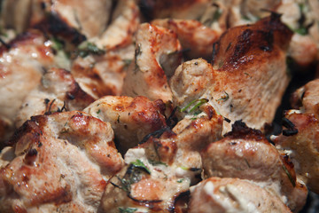 meat on the grill