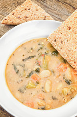Ribollita - traditional tuscany soup closeup