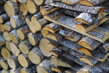 Cord Of Split Firewood
