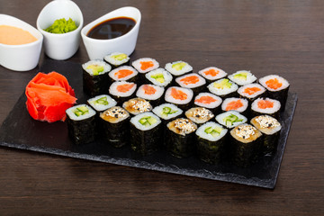Delicious sushi set