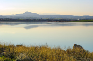 Salt lake view, Larnaka, Cyprus