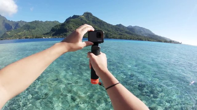 POV, vlogging in Tahiti