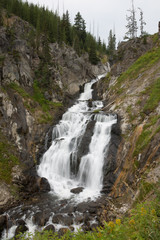 Obraz na płótnie Canvas Mystic Falls Waterfall in Yellowstone National Park