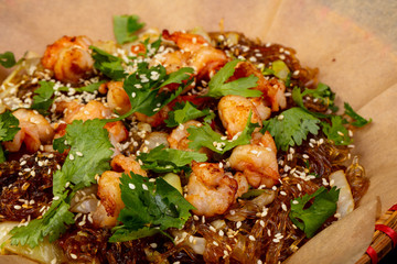 Glass noodle with prawn