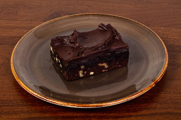 Tasty chocolate brownie
