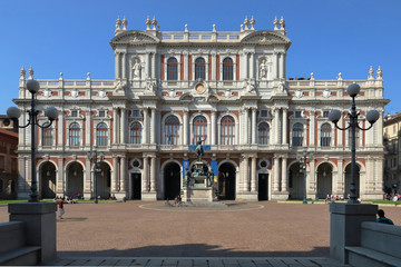 PALAZZO CARIGNANO A TORINO IN ITALIA, CARIGNANO PALACE IN TURIN IN ITALY