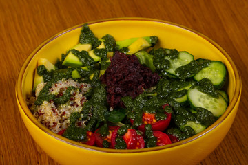 Salad with beetroot