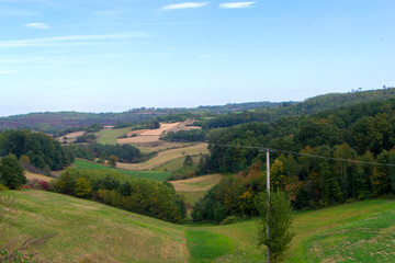 Fototapeta na wymiar Panoramic view from the mountain Maljen