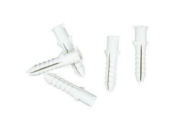 Hollow drop-in plastic wall anchors are first drill a pilot hole. They're normally used for plaster for light-duty applications. They expand and lock into place. Instruments concept in household