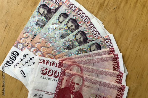 Icelandic Cash Money Of Iceland Several Krona Bills On Icelandic Cash Money Of Iceland Several Krona Bills On Wooden Table Is The National Currency Kronur