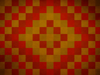 Yellow and Red Quilt Pattern Background which is Perfect for Slide Show Presentation