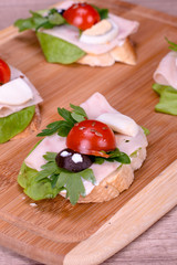 Funny face breakfast sandwich for kids