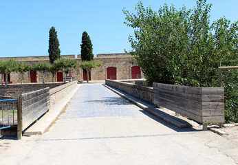 intérieur du château de Sant Ferran à Figueres Espagne