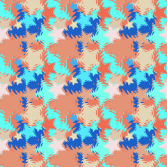 Fototapeta na wymiar Seamless background pattern with colored diverse stars.