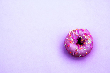 donut donuts sprinkles on doughnuts pink bright sugar strands background