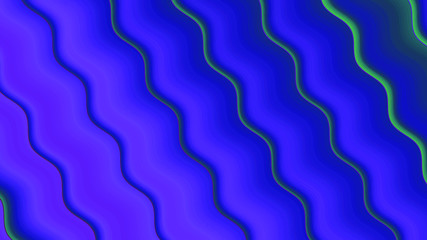 Background with a variety of multicolored waves in a paper style.