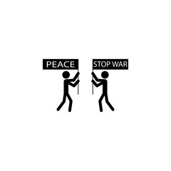 Stop war, piece icon. Element of war and piece. Premium quality graphic design icon. Signs and symbols collection icon for websites, web design, mobile app