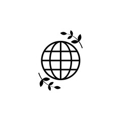 Globe, piece icon. Element of war and piece. Premium quality graphic design icon. Signs and symbols collection icon for websites, web design, mobile app
