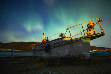 Beautiful aurora view in Norway