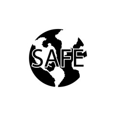 Globe, safe icon. Element of war and piece. Premium quality graphic design icon. Signs and symbols collection icon for websites, web design, mobile app