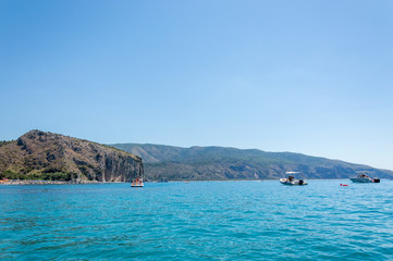 Fototapeta premium Seacoast of Palinuro with its wonderful crystal clear water sea and caves