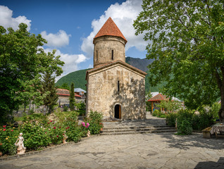 Fototapeta na wymiar Albanian church in Kish, Azerbaijan