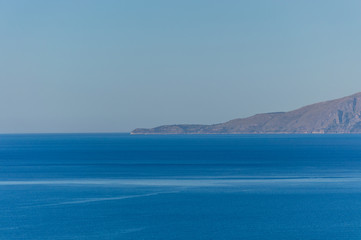 Panoramic view of the Tyrrhenian coast of Basilicata near Maratea