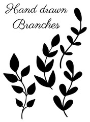 Hand-drawn branches