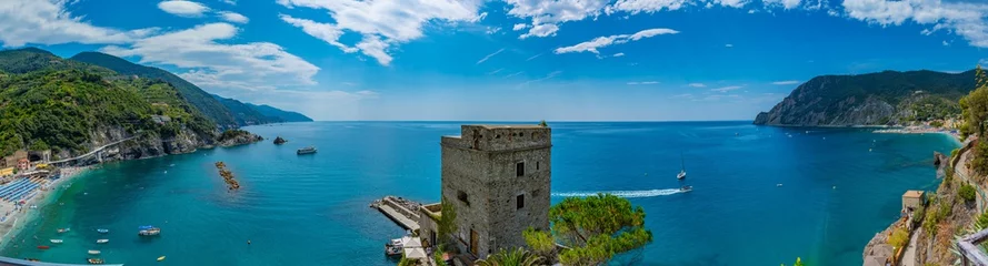 Fotobehang Liguria panorama van Monterosso al mare