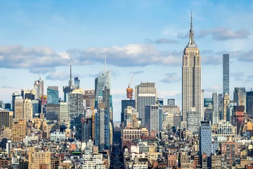 Photo sur Plexiglas Empire State Building Manhattan Skyline avec Empire State Building, New York City, USA