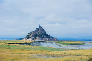 Naklejka premium View of the Mont Saint Michel, Normandy France