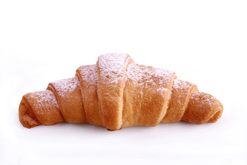 Croissant on white isolate.