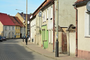 Fototapeta na wymiar Old urban buildings in old town