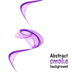 Abstract colored smoke on a white background	