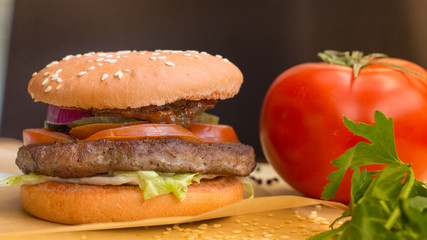 Homemade burgers