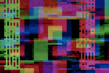 Pixel pattern of a digital glitch / Abstract background, pattern of a digital glitch.