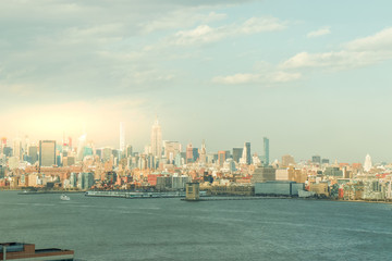 Scenic view to New York, Manhattan