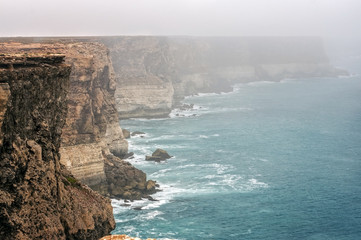 Western Australia – Great Australian Bright with rocky coastline, strong surge and high cliffs