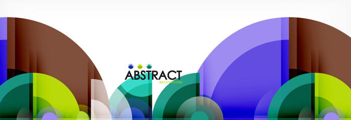 Obraz premium Circle abstract background