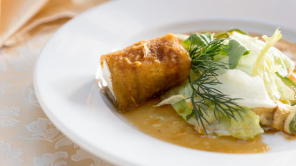 Homemade Cheese Wasp Fried Eggplant