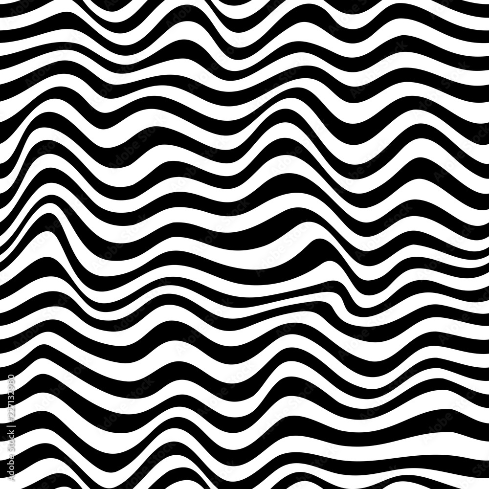 Poster vector seamless striped background. geometric background with curved lines.