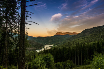 A beautiful colorfull sunset