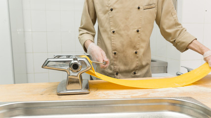 Chef cooking a pasta