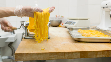 Chef cooking a pasta
