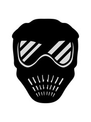 cool maske helm waffe zielen paintball spaß sport verein schießen treffer ballern shooter farbball soldat kämpfer team design