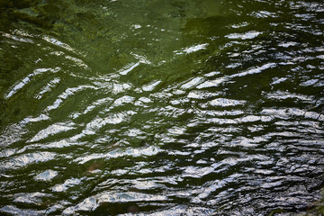 Wasser Oberfläche Wellen Struktur flüssig Makro